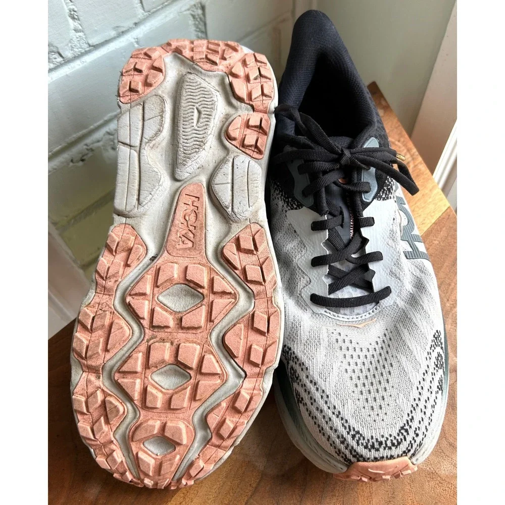 Hoka Women's Challenger ATR 7 Trail Run Sneakers 10.5 Wide Harbor Mist Spruce